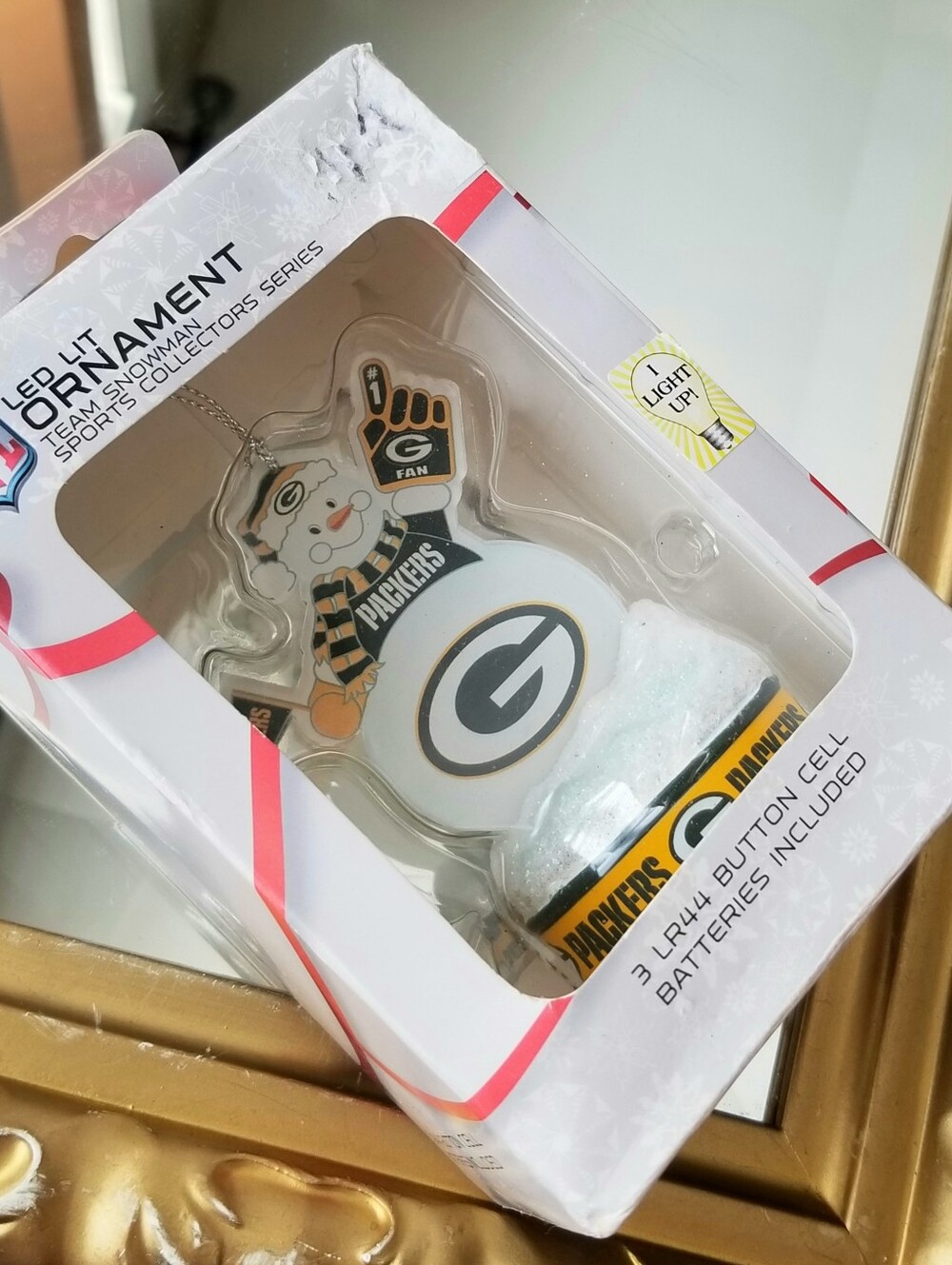 ❗NFL Packers LED Lit Snowman Collectable Holiday Ornament❗